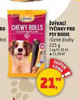 Penny Market ŽVÝKACÍ TYČINKY PRO PSY BODIE, 225 g nabídka