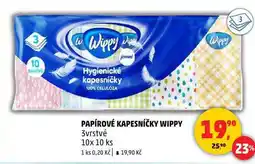Penny Market PAPÍROVÉ KAPESNÍČKY WIPPY 3vrstvé, 10x 10 ks nabídka