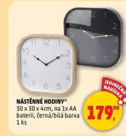 Penny Market NÁSTĚNNÉ HODINY, 1 ks nabídka