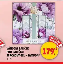Penny Market VÁNOČNÍ BALÍČEK PRO BABIČKU SPRCHOVÝ GEL + ŠAMPON, 1 ks nabídka