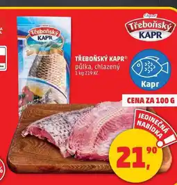 Penny Market TŘEBOŇSKÝ KAPR půlka, chlazený, 100 g nabídka