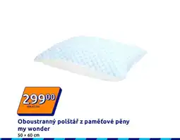 Action Oboustranný polštář z paměťové pěny nabídka
