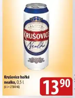 Bala Krušovice hořké nealko nabídka