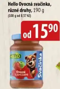Bala HELLO Ovocná svačinka nabídka