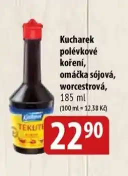 Bala Kucharek polévkové koření, omáčka sójová, worcestrová nabídka