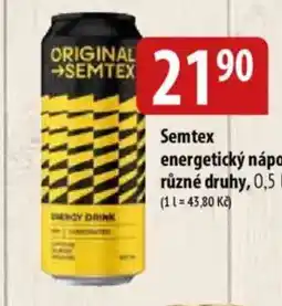 Bala Semtex energetický nápoj nabídka