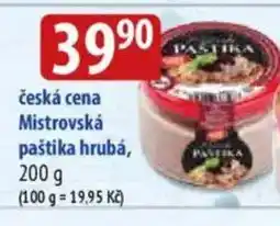 Bala Česká cena Mistrovská paštika hrubá nabídka