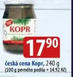 Bala Česká cena Kopr nabídka