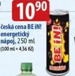 Bala Česká cena BE IN! energetický nápoj nabídka