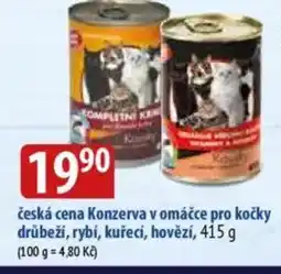 Bala Česká cena Konzerva v omáčce pro kočky drůbeží, rybí, kuřecí, hovězí nabídka