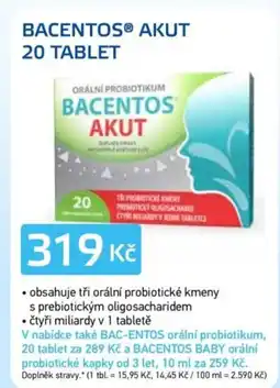 Lékárna AGEL Bacentos® Akut nabídka
