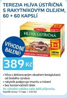 Lékárna AGEL Terezia Hlíva ústřičná s rakytníkovým olejem nabídka