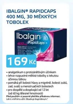 Lékárna AGEL Ibalginⓡ Rapidcaps nabídka