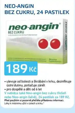 Lékárna AGEL Neo-Angin bez cukru nabídka