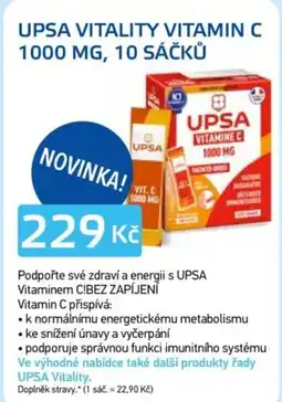 Lékárna AGEL UPSA vitality vitamin C nabídka
