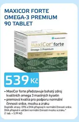 Lékárna AGEL Maxicor Forte omega-3 premium nabídka