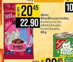 Jip Akinu Bites & Fun pro kočky 60 g nabídka