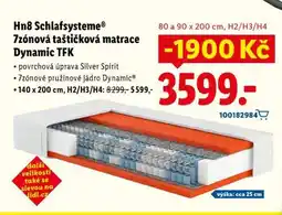 Lidl Hn8 Schlafsysteme 7zónová taštičková matrace Dynamic TFK nabídka