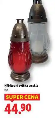 Lidl HŘBITOVNÍ SVÍČKA VE SKLE nabídka