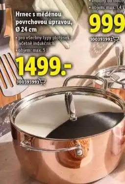 Lidl Hrnec s měděnou povrchovou úpravou, Ø 24 cm nabídka