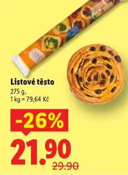 Lidl Listové těsto nabídka