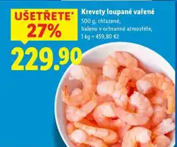 Lidl KREVETY LOUPANÉ VAŘENÉ nabídka