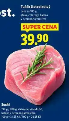 Lidl Tuňák žlutoploutvý nabídka