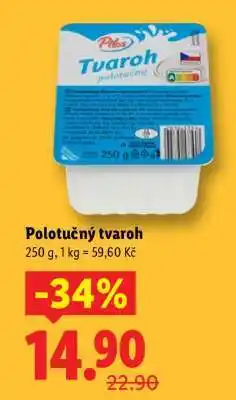 Lidl Polotučný tvaroh nabídka