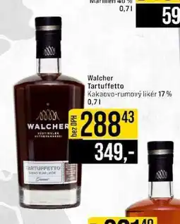 Jip Walcher Tartuffetto Kakaovo-rumový likér 17% 0,7 l nabídka