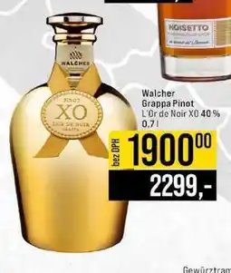 Jip Walcher Grappa Pinot L'Or de Noir XO 40% 0,7 l nabídka