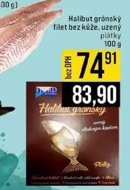 Jip Halibut grónský filet bez kůže, uzený plátky 100 g nabídka
