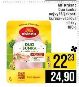 Jip MP Krásno Duo šunka nejvyšší jakosti kuřecí+vepřová plátky 100 g nabídka