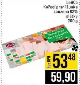Jip Le&Co Kuřecí prsní šunka zauzená 82% plátky 200 g nabídka