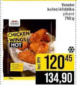 Jip Vossko kuřecí křidélka pikant 750 g nabídka