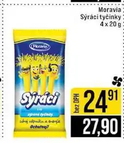 Jip Moravia Sýráci tyčinky 4 x 20 g nabídka