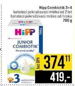 Jip Hipp Combiotik 3+4 batoleci pokračovací mléko 700 g nabídka