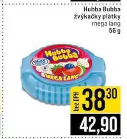 Jip Hubba Bubba žvýkačky plátky mega lang 56 g nabídka