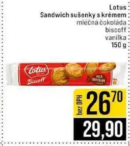Jip Lotus Sandwich sušenky s krémem 150 g nabídka