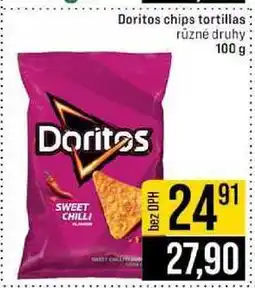Jip Doritos chips tortillas 100 g nabídka