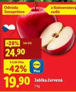 Lidl Jablka červená nabídka