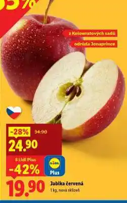 Lidl Jablka červená nabídka