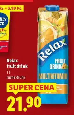 Lidl RELAX FRUIT DRINK nabídka