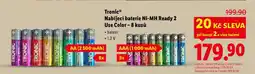 Lidl Tronic Nabíjecí baterie Ni-MH Ready 2 Use Color - 8 kusů nabídka