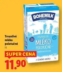 Lidl Trvanlivé mléko polotučné 1 l nabídka