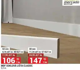 Merkury Market Mdf soklová lišta classic nabídka