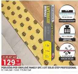 Merkury Market Podložka pod vinylové panely spc i lvt solid step professional nabídka