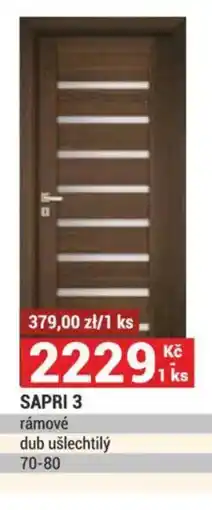 Merkury Market SAPRI 3 rámové dub ušlechtilý 70-80 nabídka