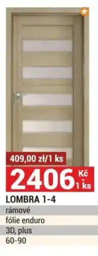 Merkury Market LOMBRA 1-4 rámové fólie enduro 3D, plus 60-90 nabídka