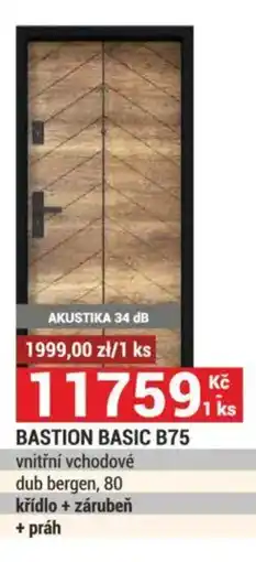Merkury Market BASTION BASIC B75 vnitřní vchodové dub bergen, 80 nabídka