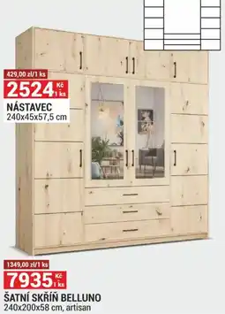 Merkury Market Šatní skříň belluno nabídka